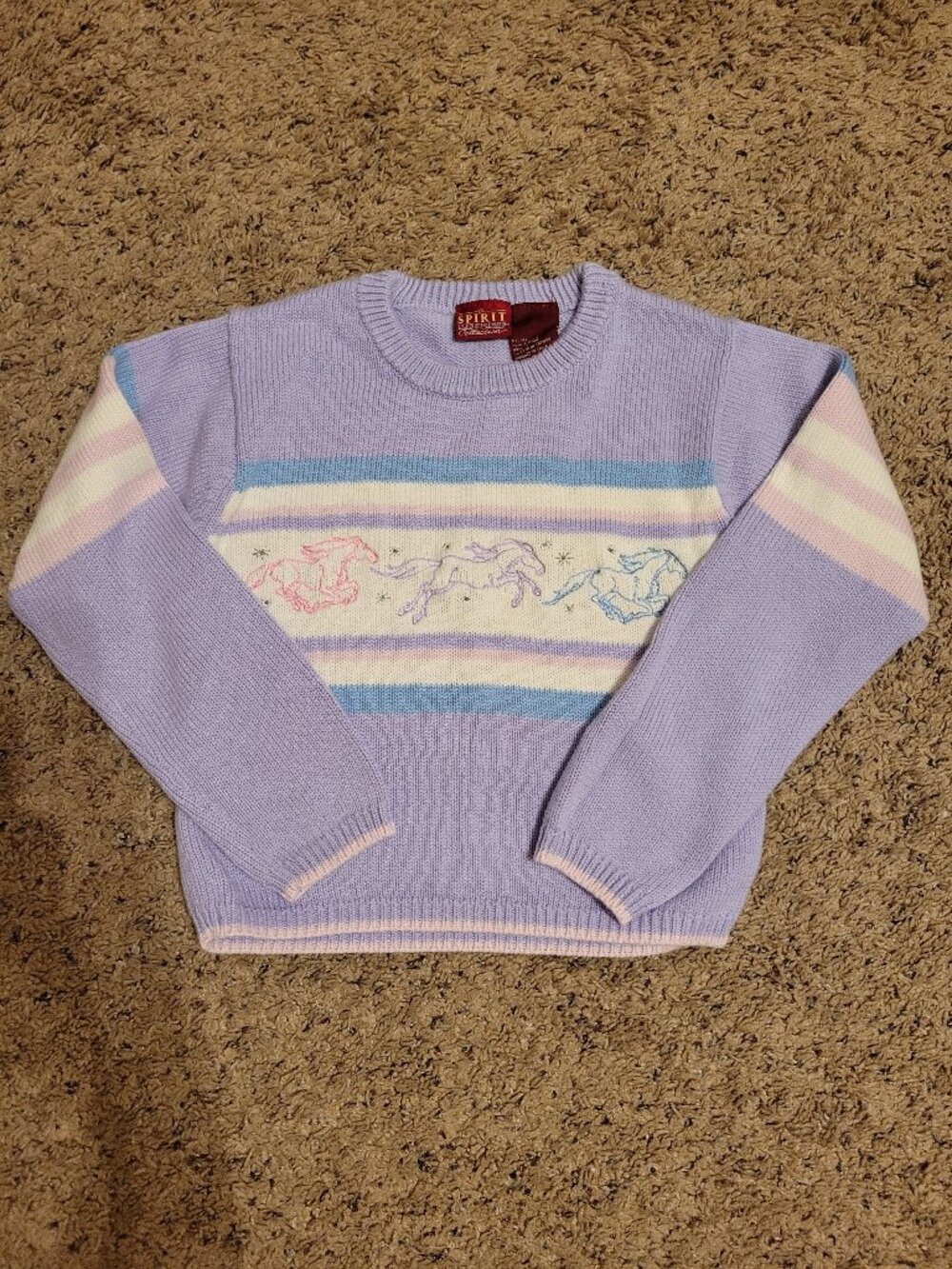 Rare Authentic 2002 Spirit Stallion of the Cimarron Girls Sweater 7/8